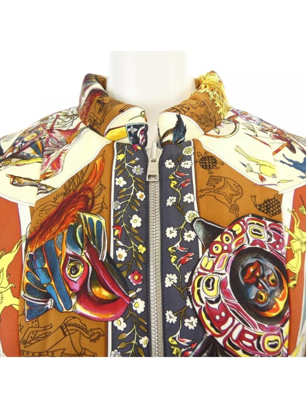 Hermes les Mythologies Des Hommes Rouges Twill Lane Jacket - Picture 5 of 8